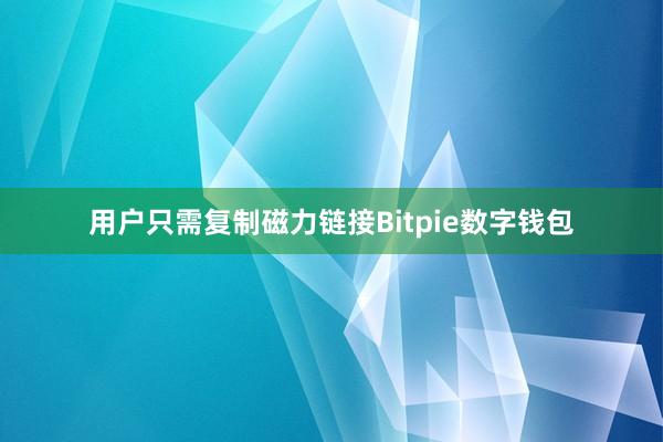 用户只需复制磁力链接Bitpie数字钱包