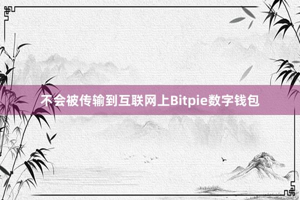 不会被传输到互联网上Bitpie数字钱包