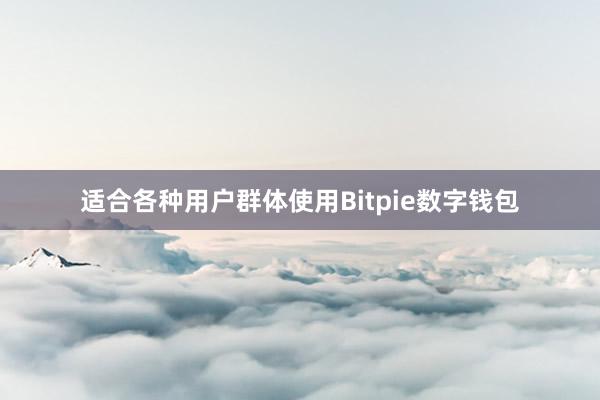 适合各种用户群体使用Bitpie数字钱包