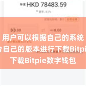 用户可以根据自己的系统选择适合自己的版本进行下载Bitpie数字钱包