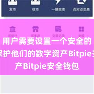 用户需要设置一个安全的密码来保护他们的数字资产Bitpie安全钱包